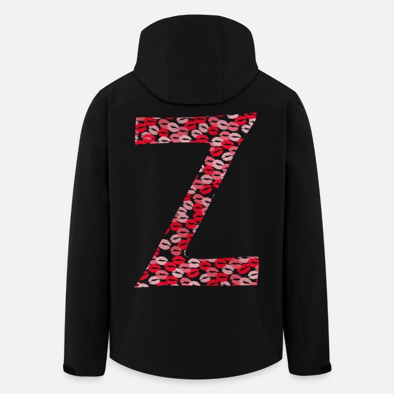Buchstabe Z - Küsse Geschenkidee - Recycelte Männer Softshell-Jacke von Stanley/Stella - Schwarz