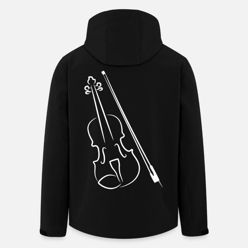 Violine Streichbogen - Recycelte Männer Softshell-Jacke von Stanley/Stella - Schwarz