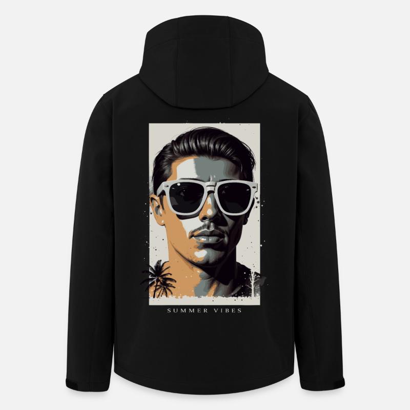 Cool hipsters - Men’s Recycled Softshell Jacket by Stanley/Stella - black