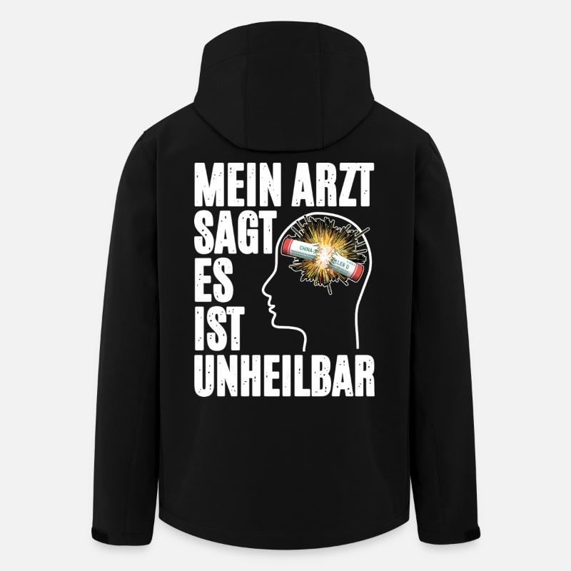 Pyrotechnie dans la tête - Veste softshell homme en polyester recyclé Stanley/Stella - noir