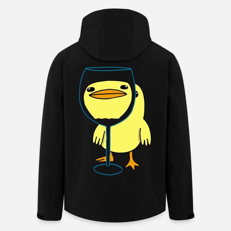 Poussin mignon - Veste softshell homme en polyester recyclé Stanley/Stella - noir