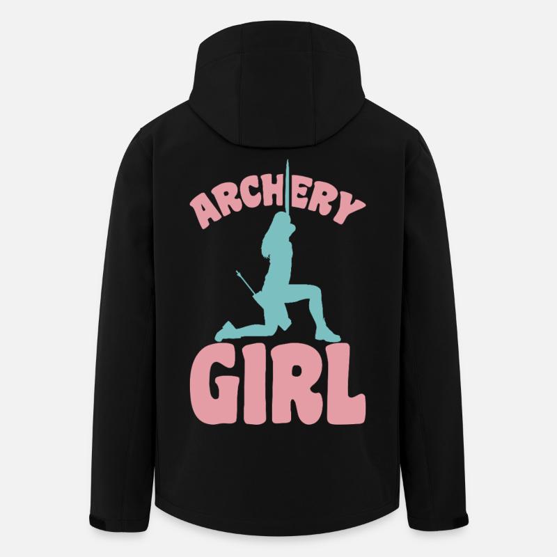 Bogenschützin Mädchen - Recycelte Männer Softshell-Jacke von Stanley/Stella - Schwarz