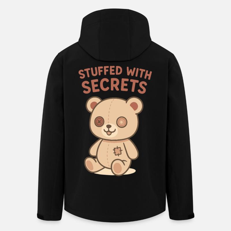 Stuffed With Secrets Bear - Men’s Recycled Softshell Jacket by Stanley/Stella - black