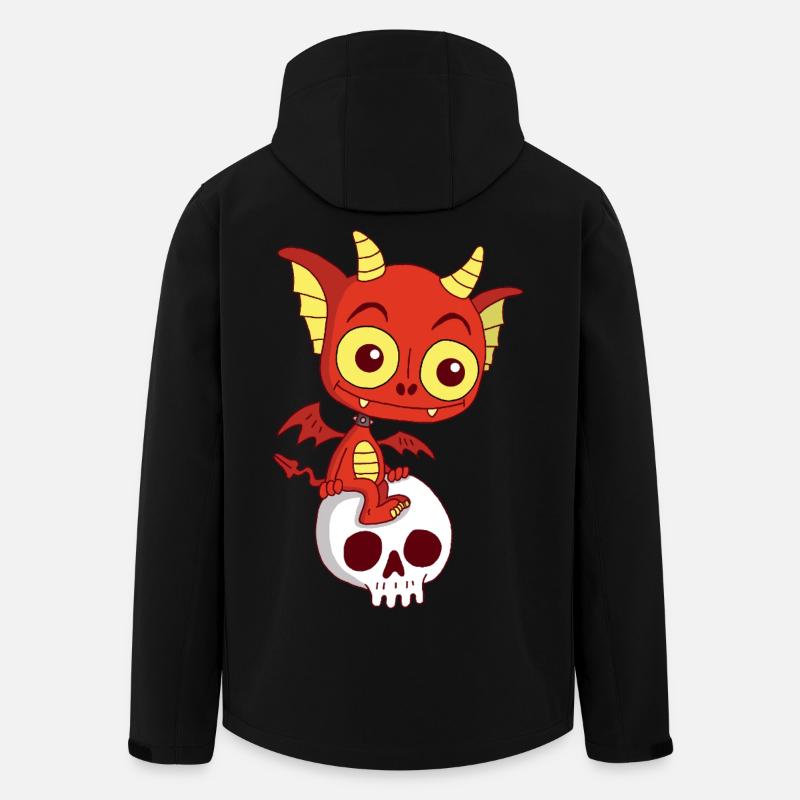 Kleiner Dämon rastet - Recycelte Männer Softshell-Jacke von Stanley/Stella - Schwarz