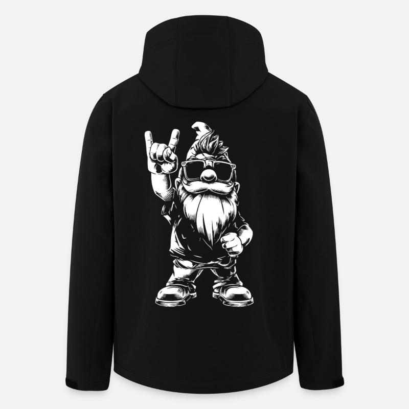 Heavy Metal Gartenzwerg Rockstyle - Recycelte Männer Softshell-Jacke von Stanley/Stella - Schwarz