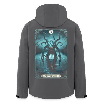 Les créatures mythologiques de Bukavac - Veste softshell homme en polyester recyclé Stanley/Stella - noir - Dos - AI Model Male 185 light (185cm)