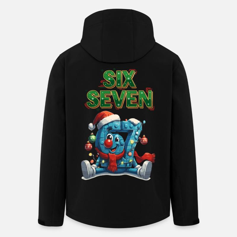 67 Six Seven Weihnachten 6 7 meme - Recycelte Männer Softshell-Jacke von Stanley/Stella - Schwarz