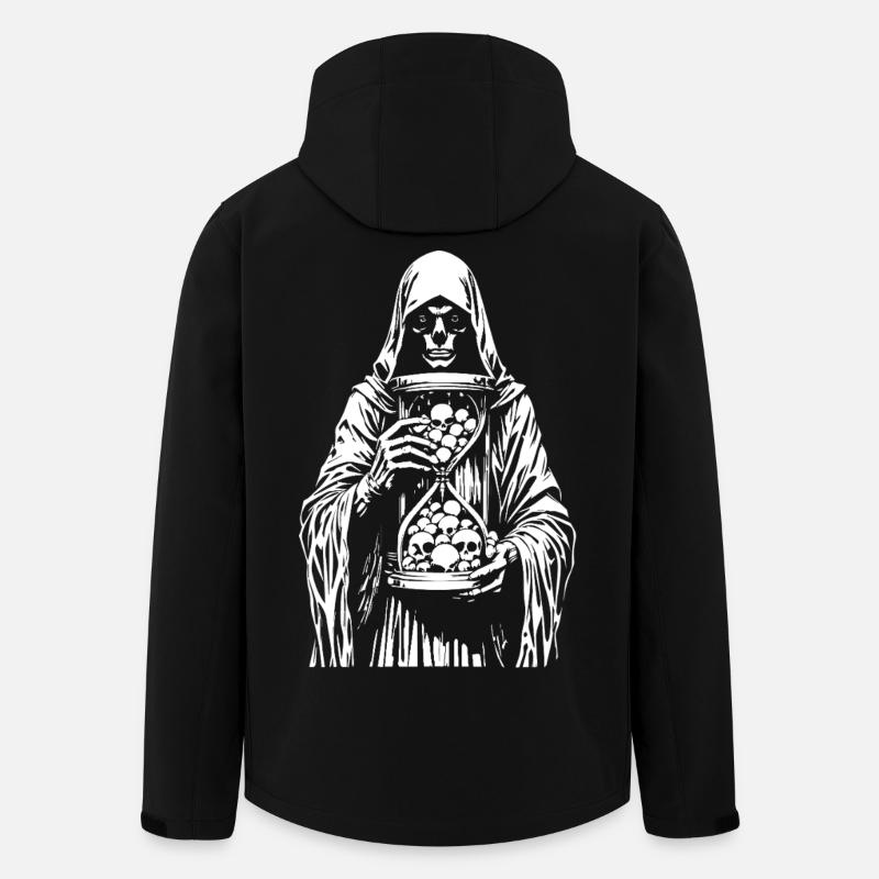Sensenmann mit Schädeln - Recycelte Männer Softshell-Jacke von Stanley/Stella - Schwarz