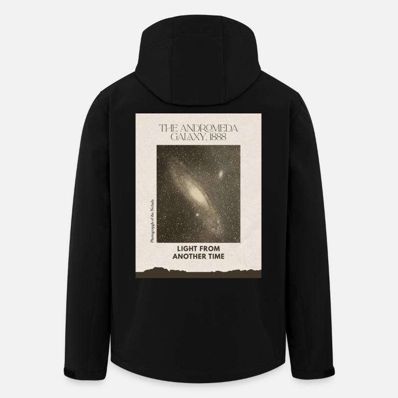 Andromeda Galaxy Vintage - Men’s Recycled Softshell Jacket by Stanley/Stella - black