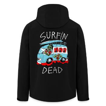kombi zombie - Men’s Recycled Softshell Jacket by Stanley/Stella - black - Back - AI Model Male 185 light (185cm)