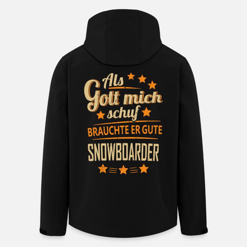 Snowboarder - T-Shirt lustige Sprüche - Recycelte Männer Softshell-Jacke von Stanley/Stella - Schwarz