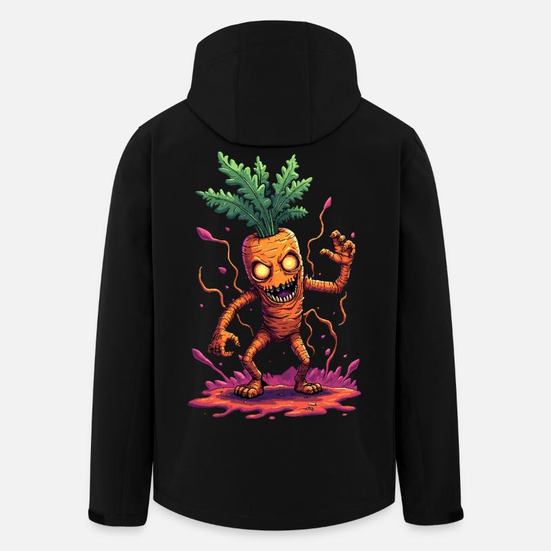 Karotten-Monster - Recycelte Männer Softshell-Jacke von Stanley/Stella - Schwarz