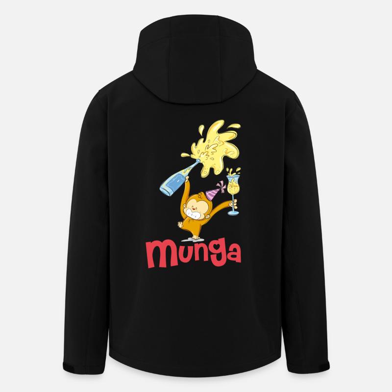 Munga Festa - Men’s Recycled Softshell Jacket by Stanley/Stella - black