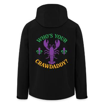 Wer ist dein Crawdaddy - Recycelte Männer Softshell-Jacke von Stanley/Stella - Schwarz - Hinten - AI Model Male 185 light (185cm)