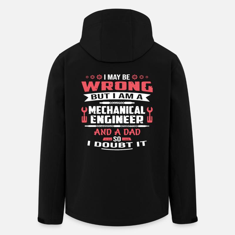 Mechanical Engineer Dad - Men’s Recycled Softshell Jacket by Stanley/Stella - black