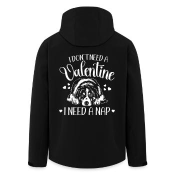Berger australien Saint-Valentin chiens Wilsigns - Veste softshell homme en polyester recyclé Stanley/Stella - noir - Dos - AI Model Male 185 light (185cm)