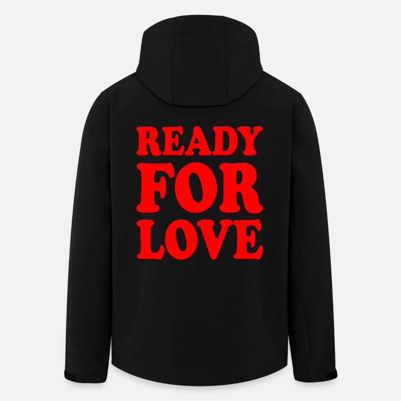 Ready for love - Recycelte Männer Softshell-Jacke von Stanley/Stella - Schwarz