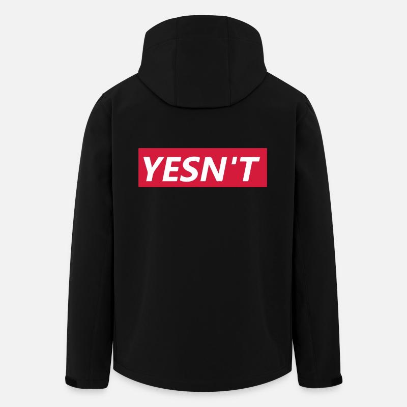 Yesn't - Recycelte Männer Softshell-Jacke von Stanley/Stella - Schwarz