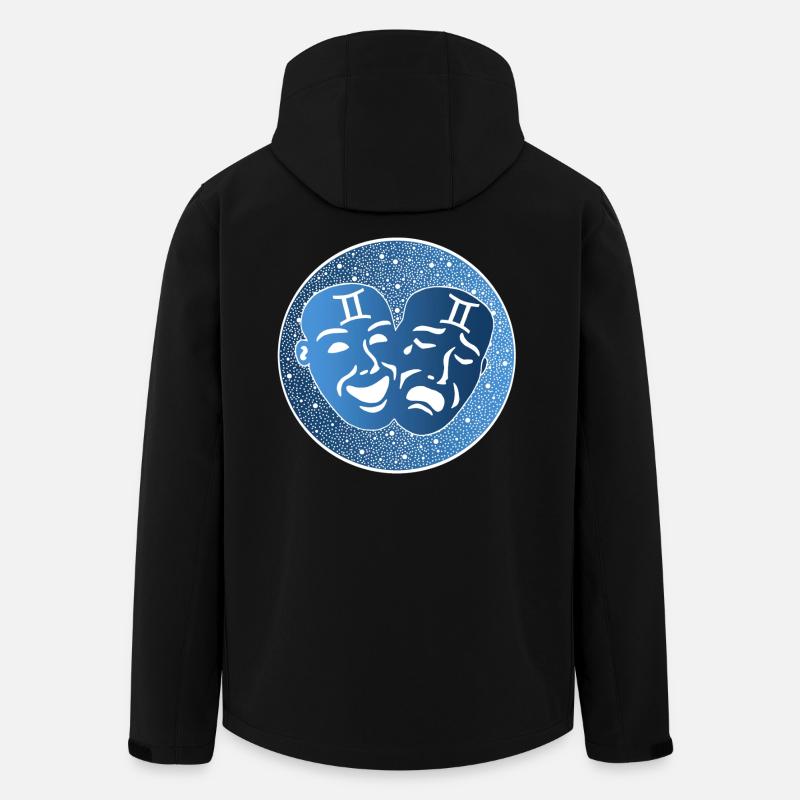 Zwillinge Sternzeichen - Recycelte Männer Softshell-Jacke von Stanley/Stella - Schwarz