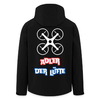 Aigle du ciel - Veste softshell homme en polyester recyclé Stanley/Stella - noir - Dos - AI Model Male 185 light (185cm)
