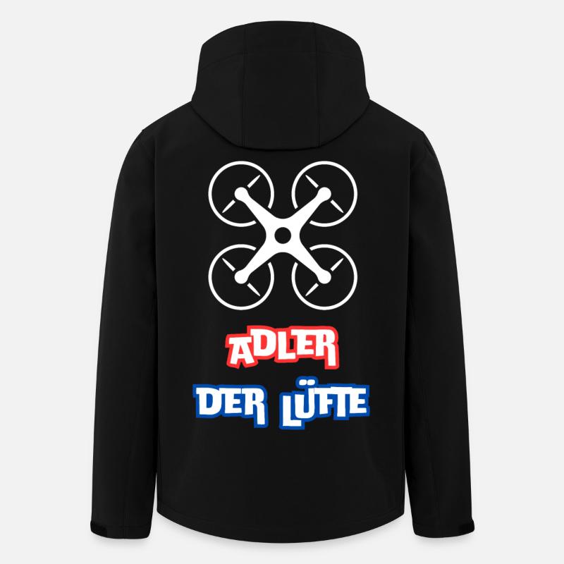 Aigle du ciel - Veste softshell homme en polyester recyclé Stanley/Stella - noir