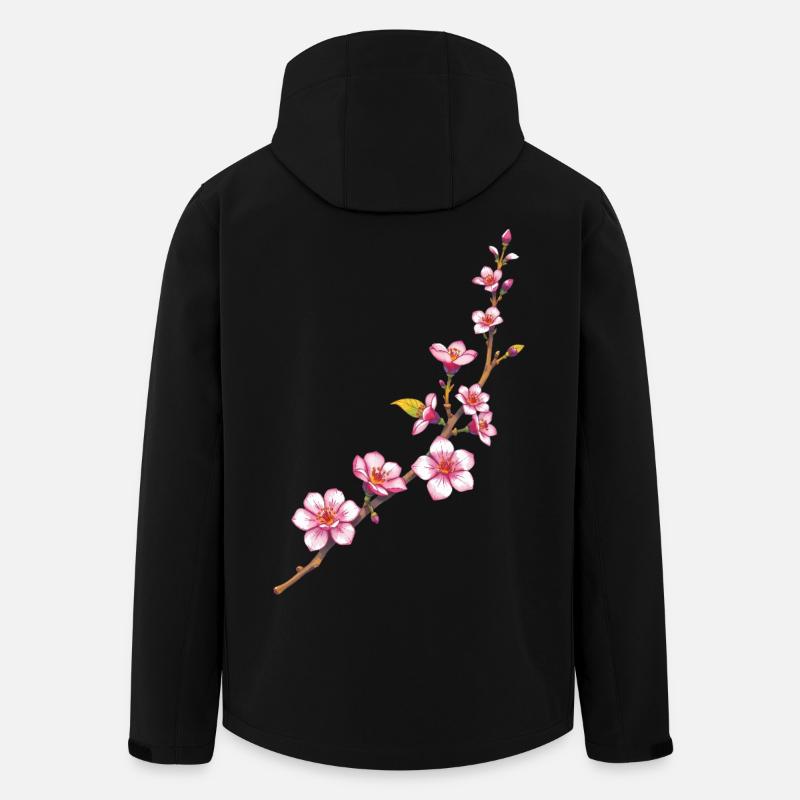Flowers - Men’s Recycled Softshell Jacket by Stanley/Stella - black