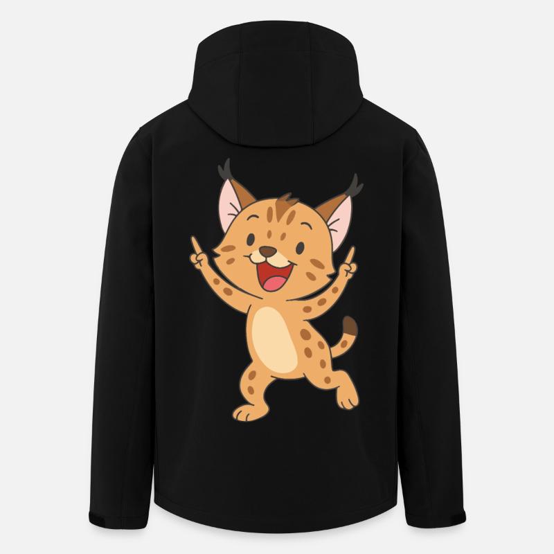 Glücksluchs - Recycelte Männer Softshell-Jacke von Stanley/Stella - Schwarz