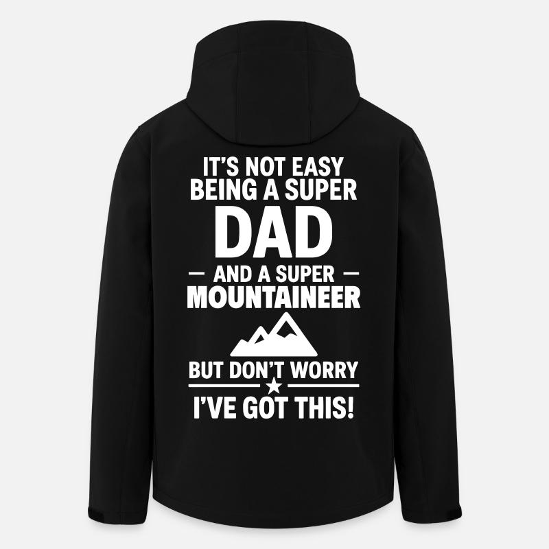 Heart + Mountaineering – Super Dad Mountaineer - Veste softshell homme en polyester recyclé Stanley/Stella - noir
