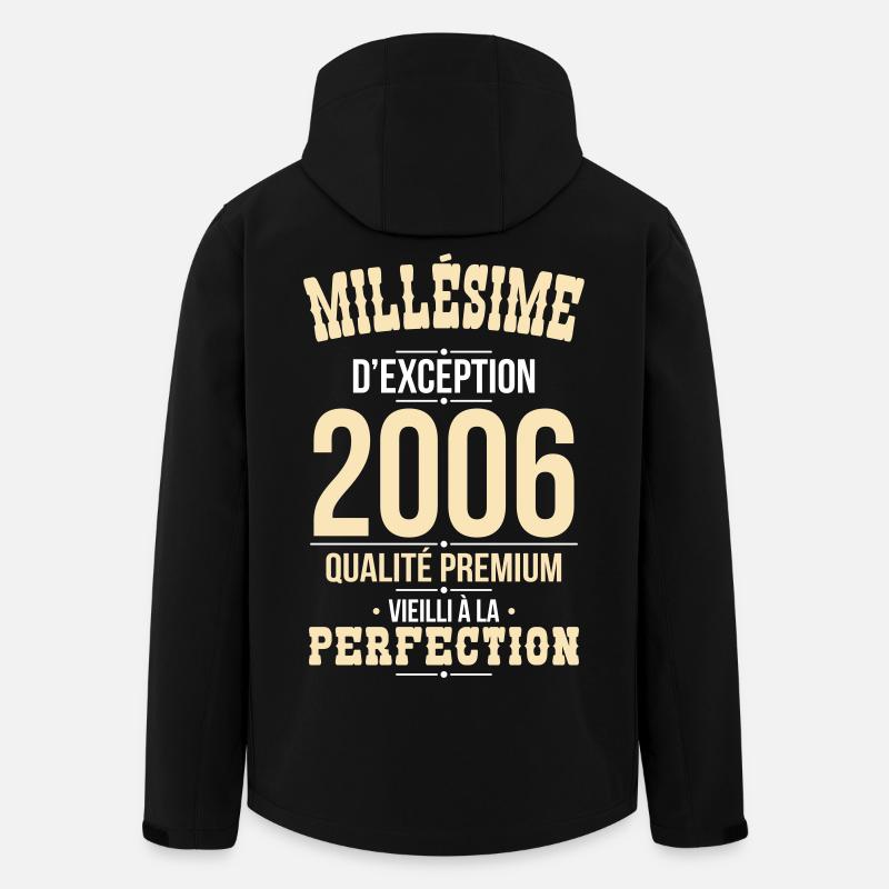 2006 – Millésime d’exception – Qualité premium - Veste softshell homme en polyester recyclé Stanley/Stella - noir