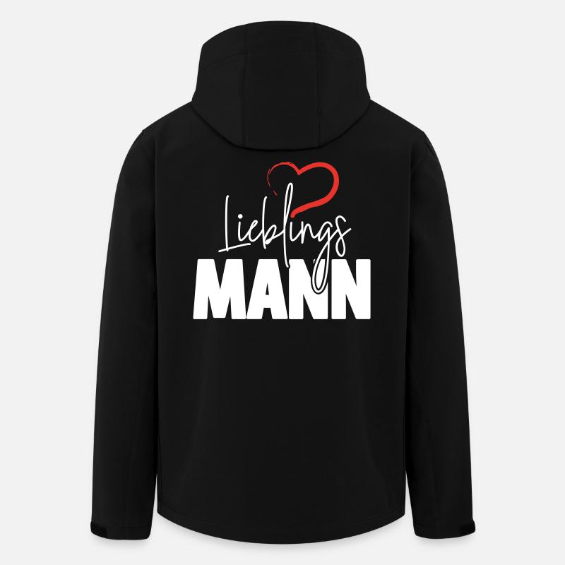 Lieblingsmann - Recycelte Männer Softshell-Jacke von Stanley/Stella - Schwarz