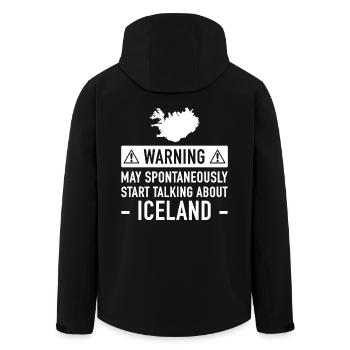 Lustiger Island-Geschenk-Idee - Recycelte Männer Softshell-Jacke von Stanley/Stella - Schwarz - Hinten - AI Model Male 185 light (185cm)