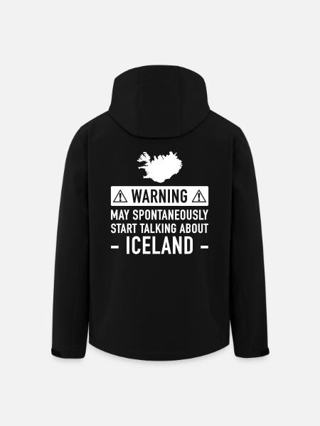 Funny Iceland Gift Idea - Men’s Recycled Softshell Jacket by Stanley/Stella - black