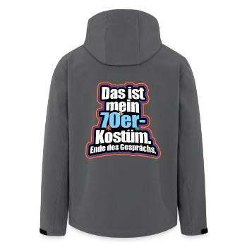 Das Ist Mein 70er Kostüm Retro Outfit Motto Party - Recycelte Männer Softshell-Jacke von Stanley/Stella - Schwarz - Hinten - AI Model Male 185 light (185cm)