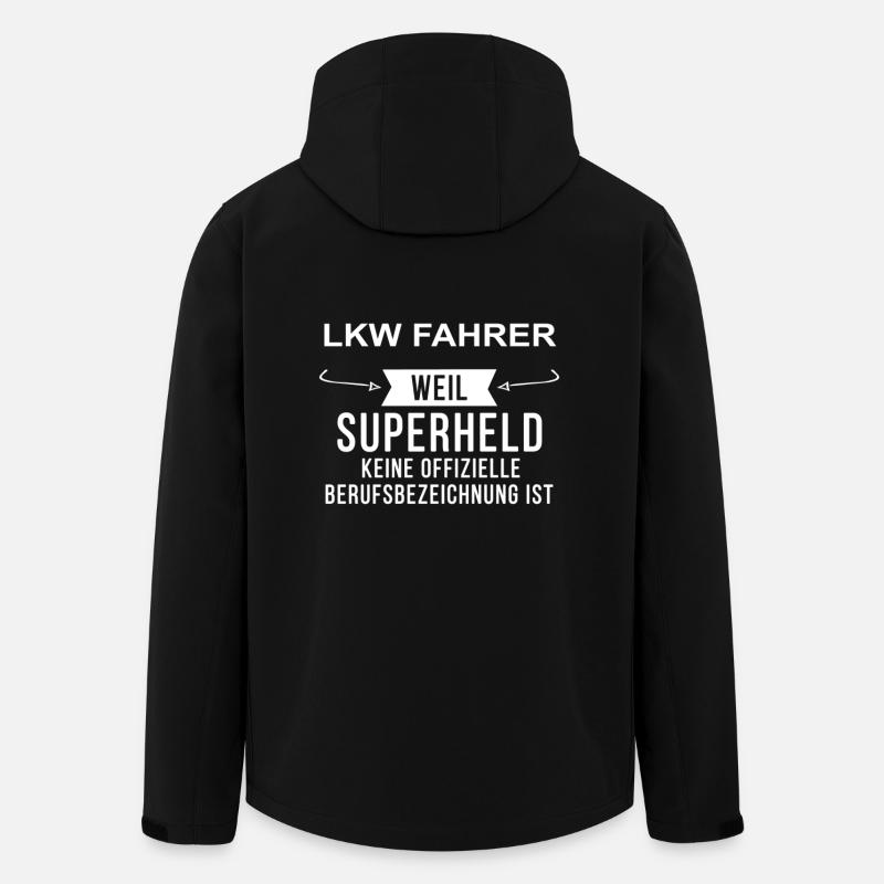 LKW FAHRER - Recycelte Männer Softshell-Jacke von Stanley/Stella - Schwarz