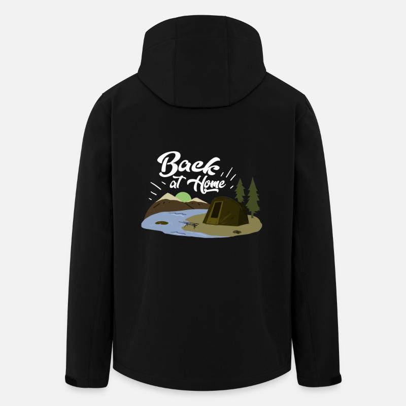 Back at Home Angler Geschenk - Recycelte Männer Softshell-Jacke von Stanley/Stella - Schwarz