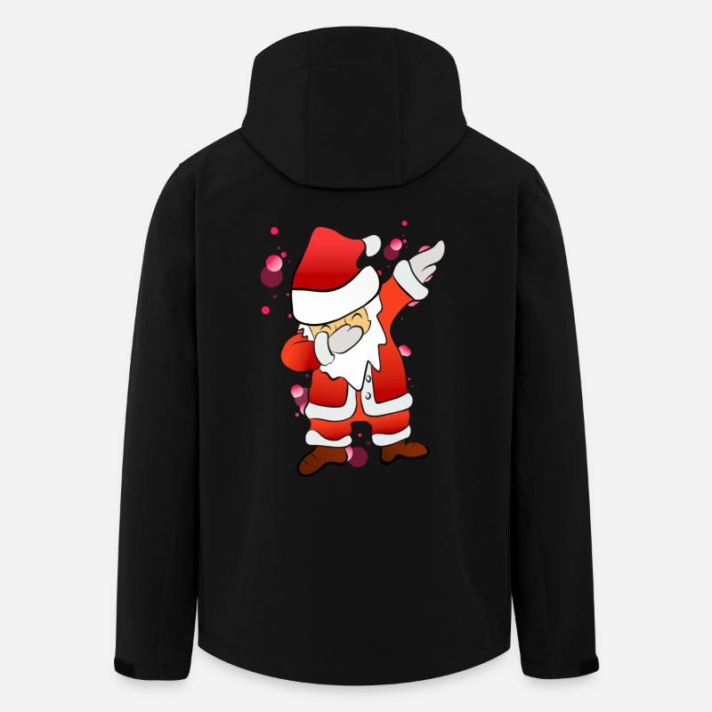 Dabbing Nicholas - Men’s Recycled Softshell Jacket by Stanley/Stella - black