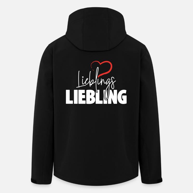 Lieblingsliebling mit Herz - Recycelte Männer Softshell-Jacke von Stanley/Stella - Schwarz