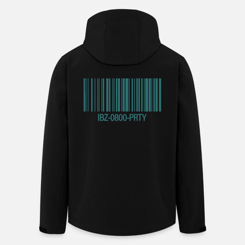 IBZ-0800-PRTY – Barcode Party Ticket - Men’s Recycled Softshell Jacket by Stanley/Stella - black