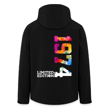 52ND BIRTHDAY LIMITED EDITION 1974 - Men’s Recycled Softshell Jacket by Stanley/Stella - black - Back - AI Model Male 185 light (185cm)
