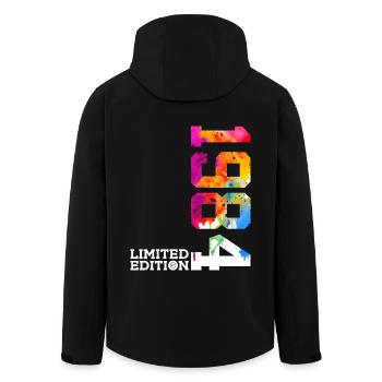 42ND BIRTHDAY LIMITED EDITION 1984 - Men’s Recycled Softshell Jacket by Stanley/Stella - black - Back - AI Model Male 185 light (185cm)