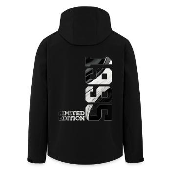 ÉDITION LIMITÉE 31E ANNIVERSAIRE 1995 - Veste softshell homme en polyester recyclé Stanley/Stella - noir - Dos - AI Model Male 185 light (185cm)