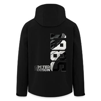 LIMITED EDITION 1985 41ST BIRTHDAY - Men’s Recycled Softshell Jacket by Stanley/Stella - black - Back - AI Model Male 185 light (185cm)