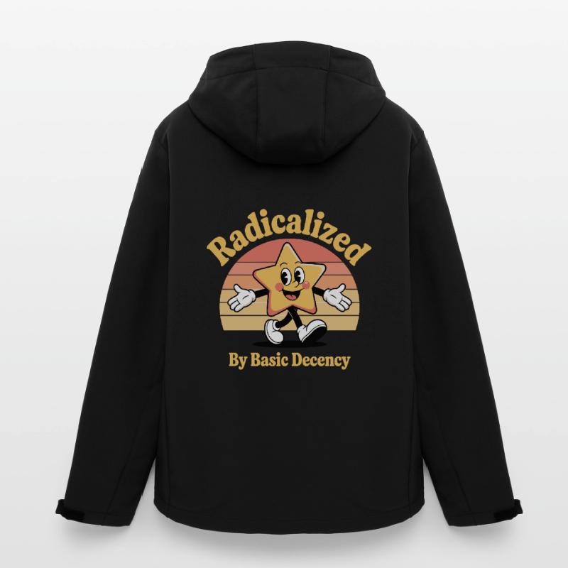 Radicalized By Basic Decency Men’s Recycled Softshell Jacket by Stanley/Stella