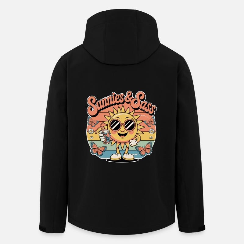 Sunnies And Sass - Men’s Recycled Softshell Jacket by Stanley/Stella - black