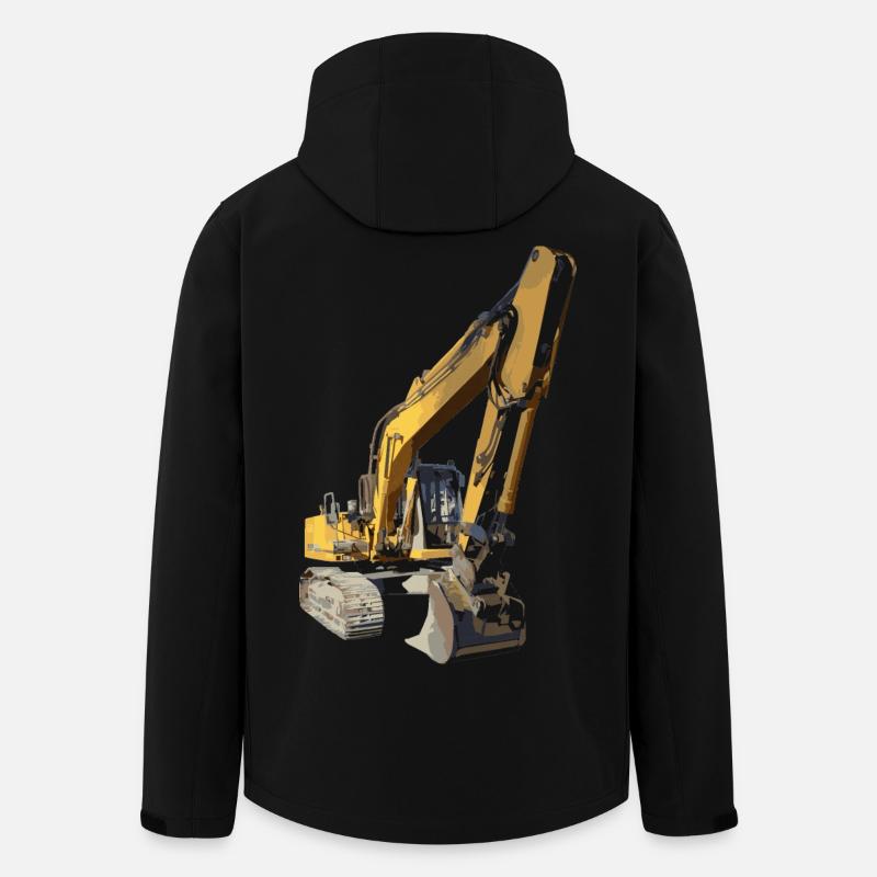 Bagger - Recycelte Männer Softshell-Jacke von Stanley/Stella - Schwarz