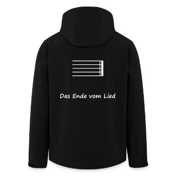 Das Ende vom Lied - Das musikalisches Finale - Recycelte Männer Softshell-Jacke von Stanley/Stella - Schwarz - Hinten - AI Model Male 185 light (185cm)