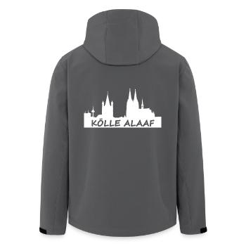 Kölle Alaaf - Karneval Fasching - Recycelte Männer Softshell-Jacke von Stanley/Stella - Schwarz - Hinten - AI Model Male 185 light (185cm)