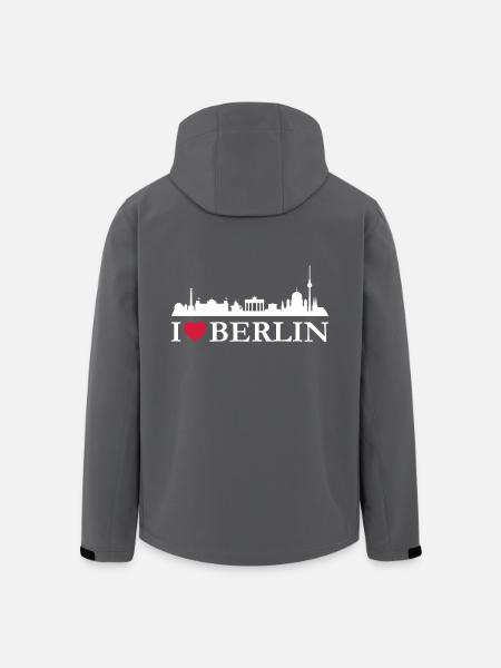 I love Berlin - Men’s Recycled Softshell Jacket by Stanley/Stella - black