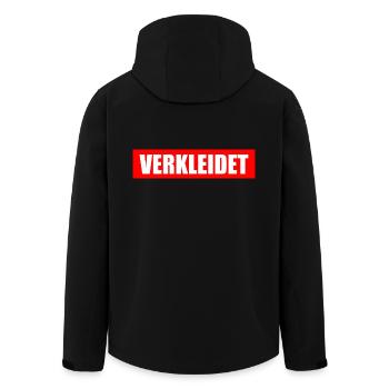 Verkleidet - Recycelte Männer Softshell-Jacke von Stanley/Stella - Schwarz - Hinten - AI Model Male 185 light (185cm)