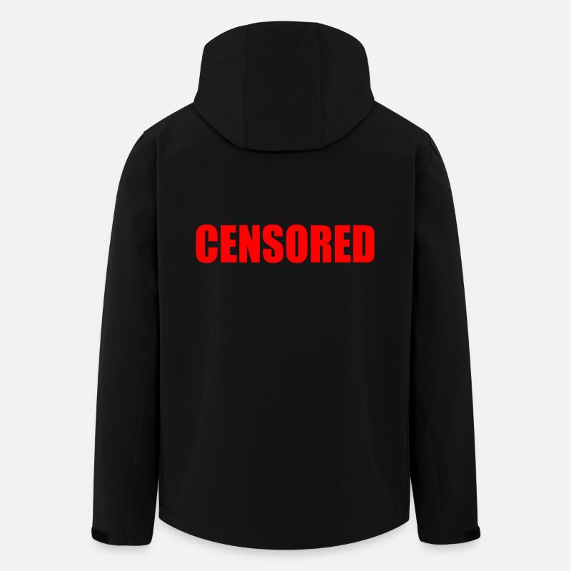 censored - Men’s Recycled Softshell Jacket by Stanley/Stella - black